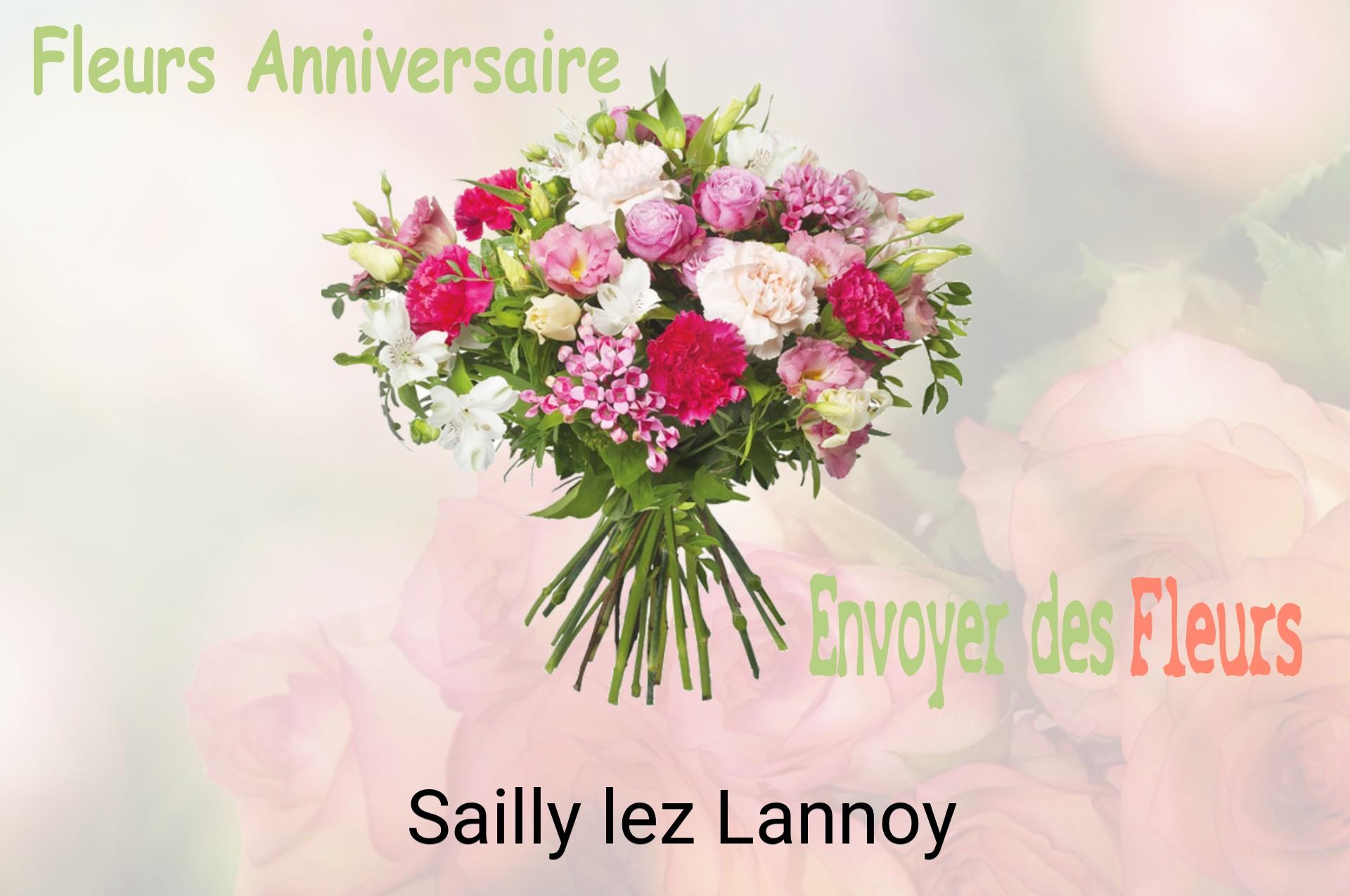 Bouquet de fleurs d’anniversaire livré à Sailly-lez-Lannoy
